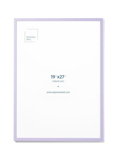 Lilac Wood Frame, 19¾x27½ in | 50x70 cm Opposite Wall Frame art-noise.myshopify.com lilac-wood-frame-19-x27-in-50x70-cm