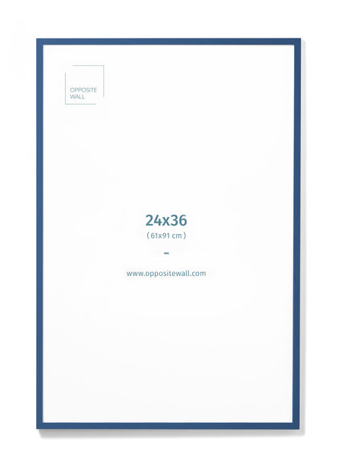 Blue Wood Frame, 24x36 in | 61x91 cm