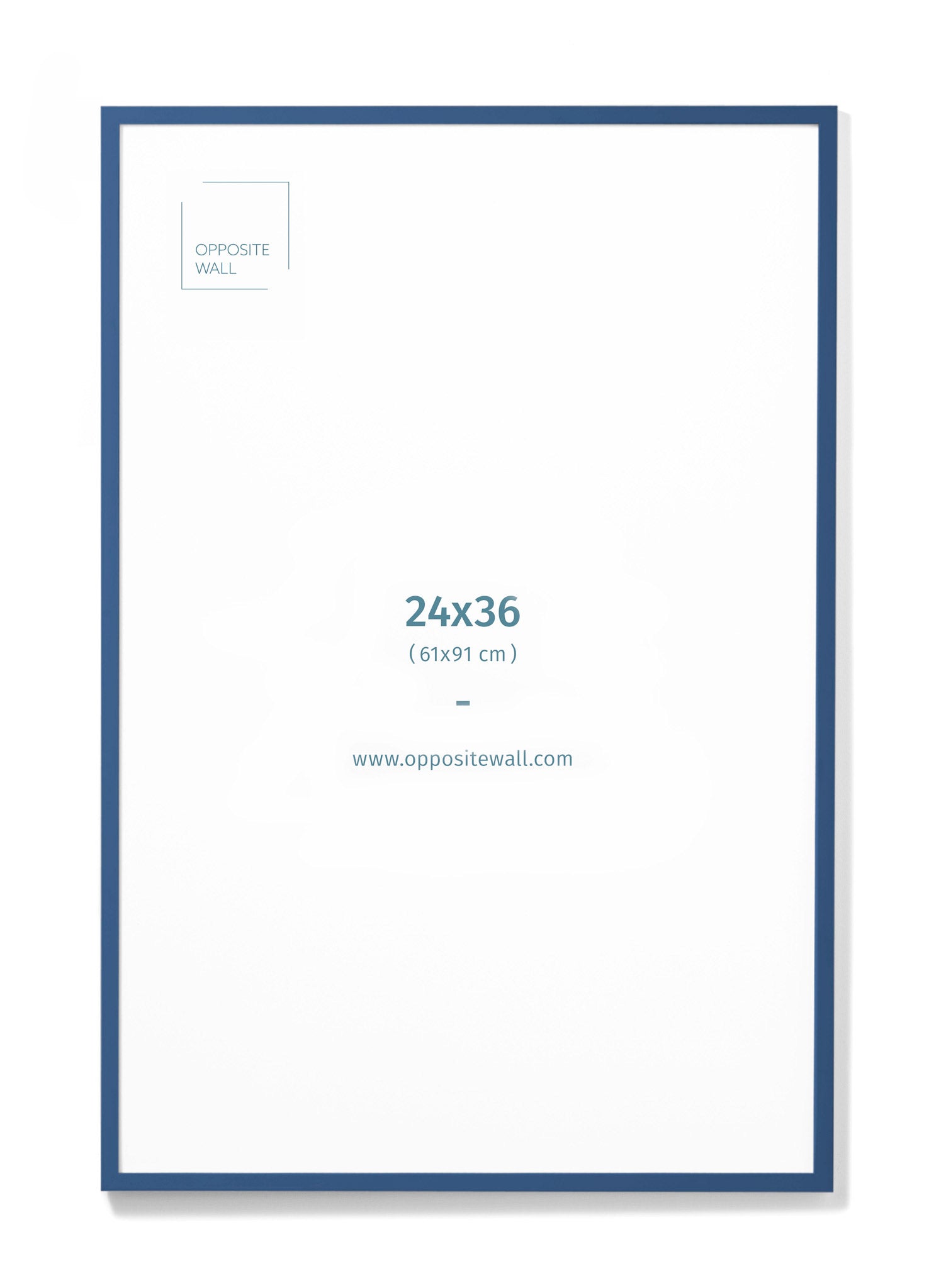 Blue Wood Frame, 24x36 in | 61x91 cm Opposite Wall Frame art-noise.myshopify.com blue-wood-frame-24x36-in-61x91-cm