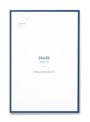 Blue Wood Frame, 24x36 in | 61x91 cm Opposite Wall Frame art-noise.myshopify.com blue-wood-frame-24x36-in-61x91-cm