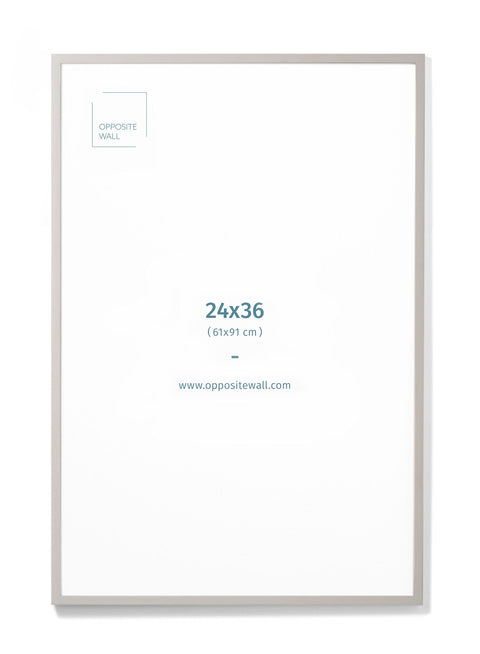 Gray Wood Frame, 24x36 in | 61x91 cm