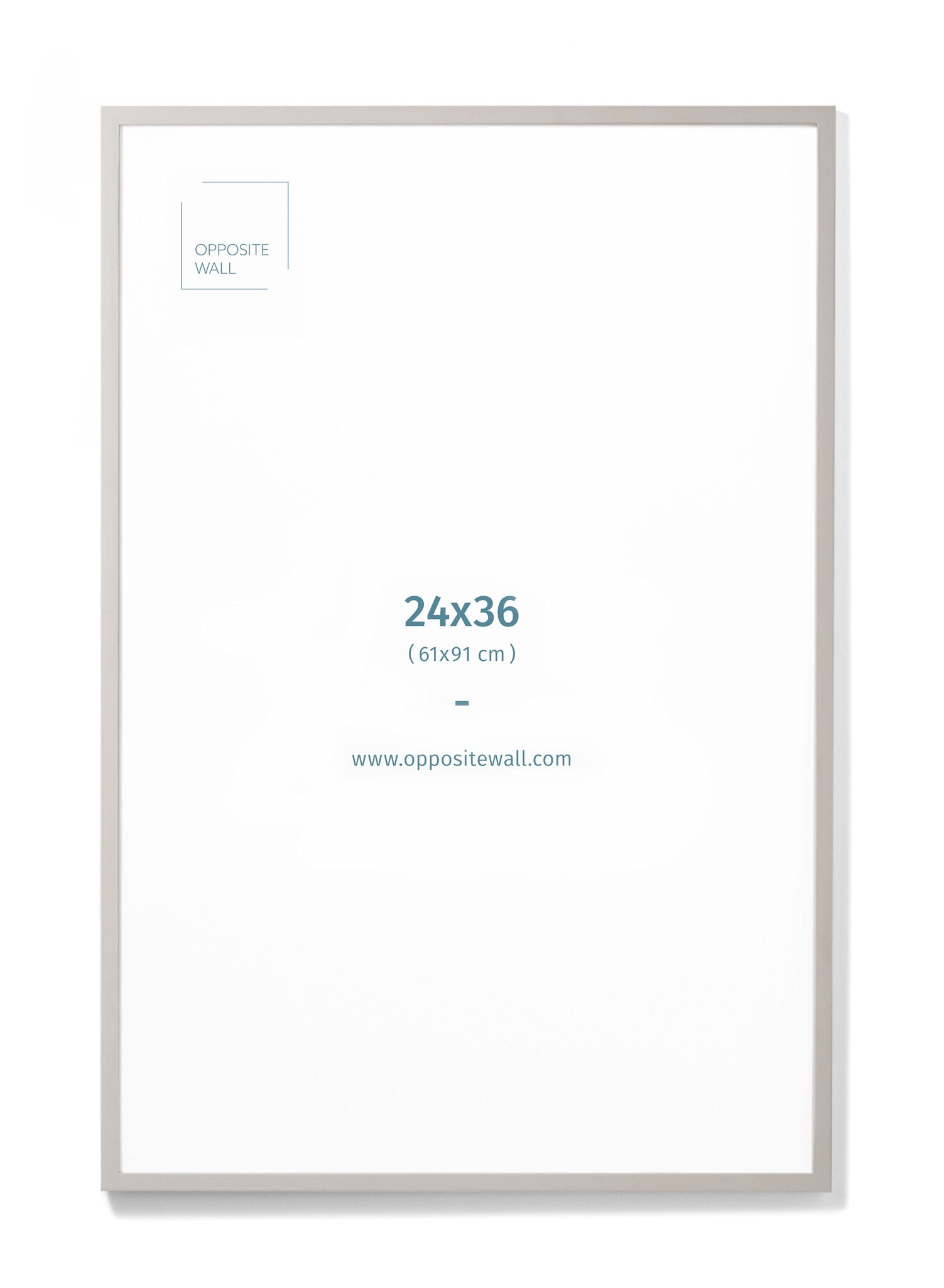 Gray Wood Frame, 24x36 in | 61x91 cm Opposite Wall Frame art-noise.myshopify.com gray-wood-frame-24x36-in-61x91-cm