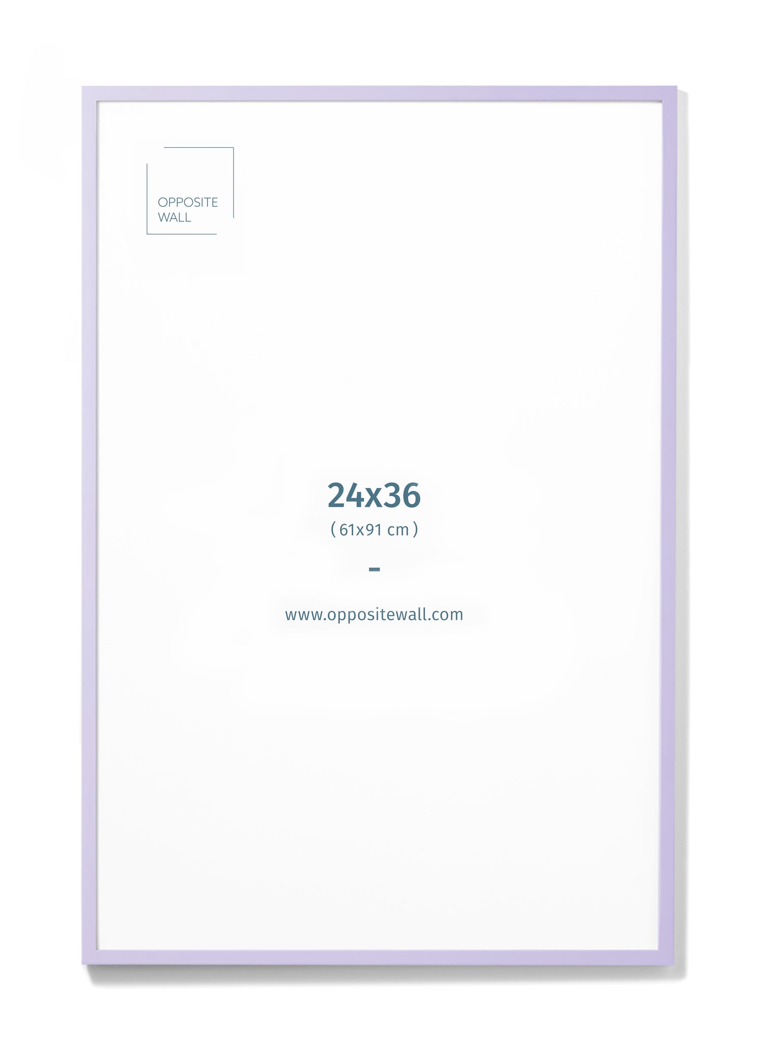 Lilac Wood Frame, 24x36 in | 61x91 cm Opposite Wall Frame art-noise.myshopify.com lilac-wood-frame-24x36-in-61x91-cm