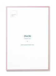 Pink Wood Frame, 24x36 in | 61x91 cm Opposite Wall Frame art-noise.myshopify.com pink-wood-frame-24x36-in-61x91-cm