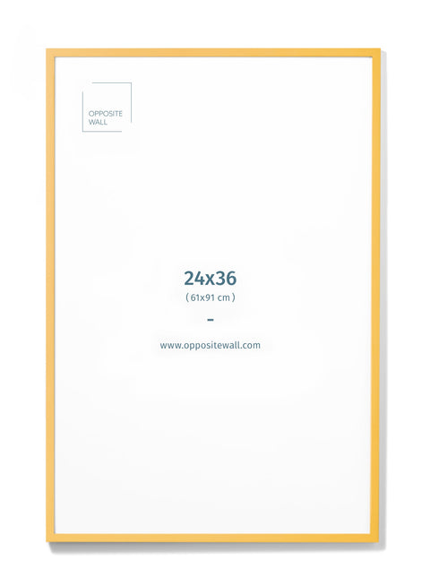 Marigold Wood Frame, 24x36 in | 61x91 cm