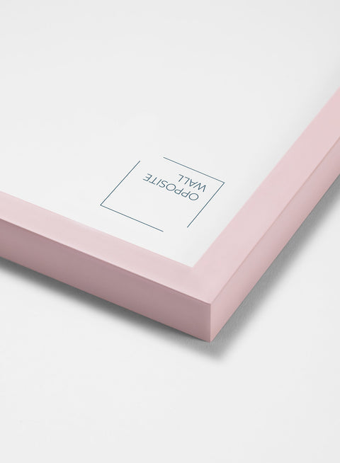 Pink Wood Frame, 18x24 in | 46x61 cm Opposite Wall Frame art-noise.myshopify.com pink-wood-frame-18x24-in-46x61-cm