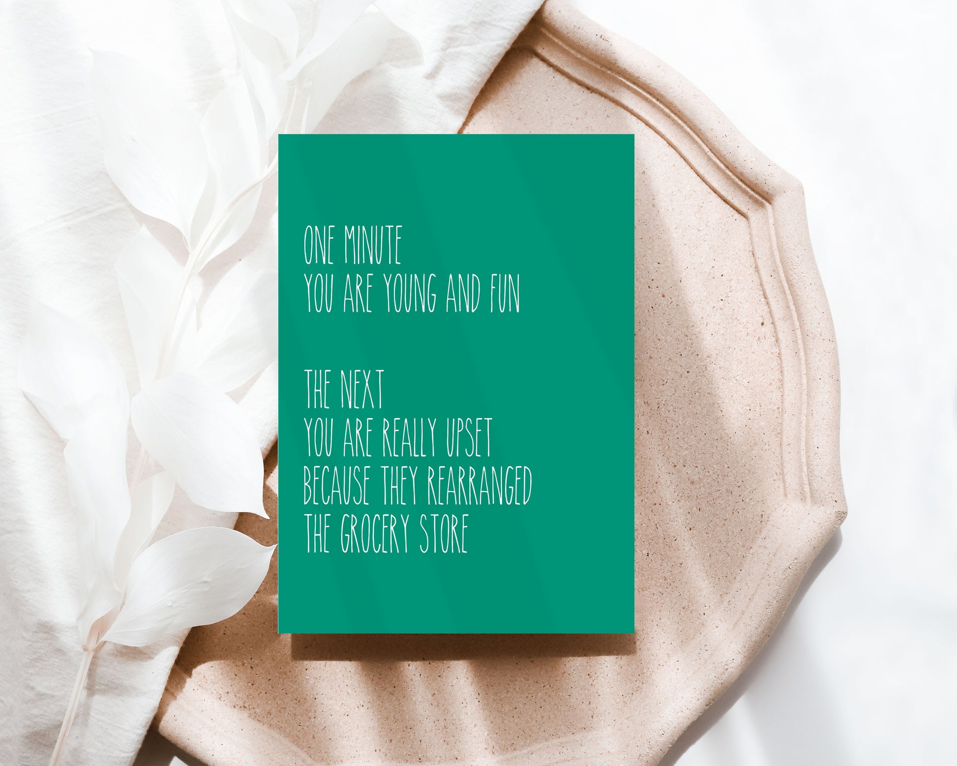 ONE MINUTE YOU ARE YOUNG AND FUN Creativien product_type art-noise.myshopify.com one-minute-you-are-young-and-fun