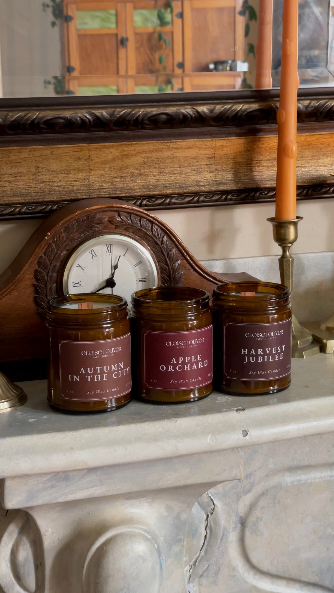 8oz Autumn Scented Candles Eloise and Oliver Scented Candle art-noise.myshopify.com 8oz-autumn-scented-candles