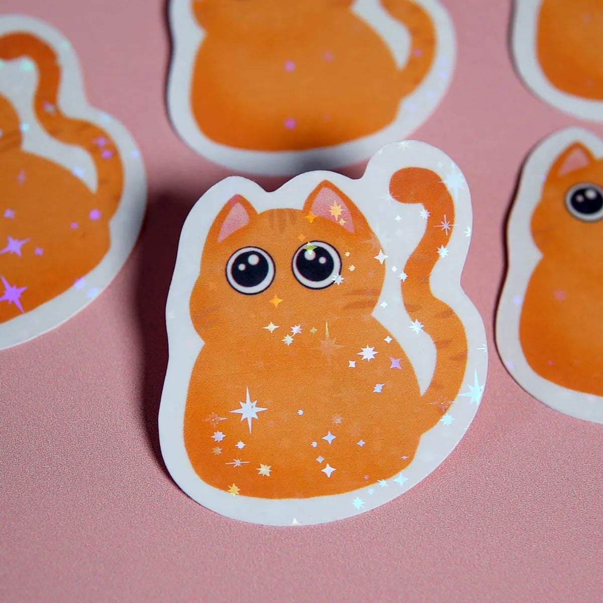  Purfect Orange Cat Sticker Cheeky Peach Designs Sticker art-noise.myshopify.com purfect-orange-cat-sticker