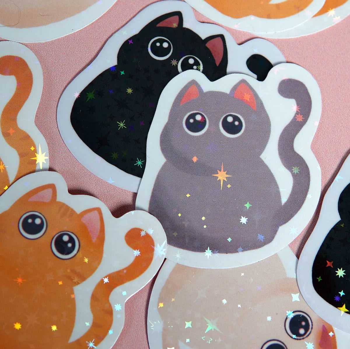  Purfect Grey Cat Sticker Cheeky Peach Designs Sticker art-noise.myshopify.com purfect-grey-cat-sticker