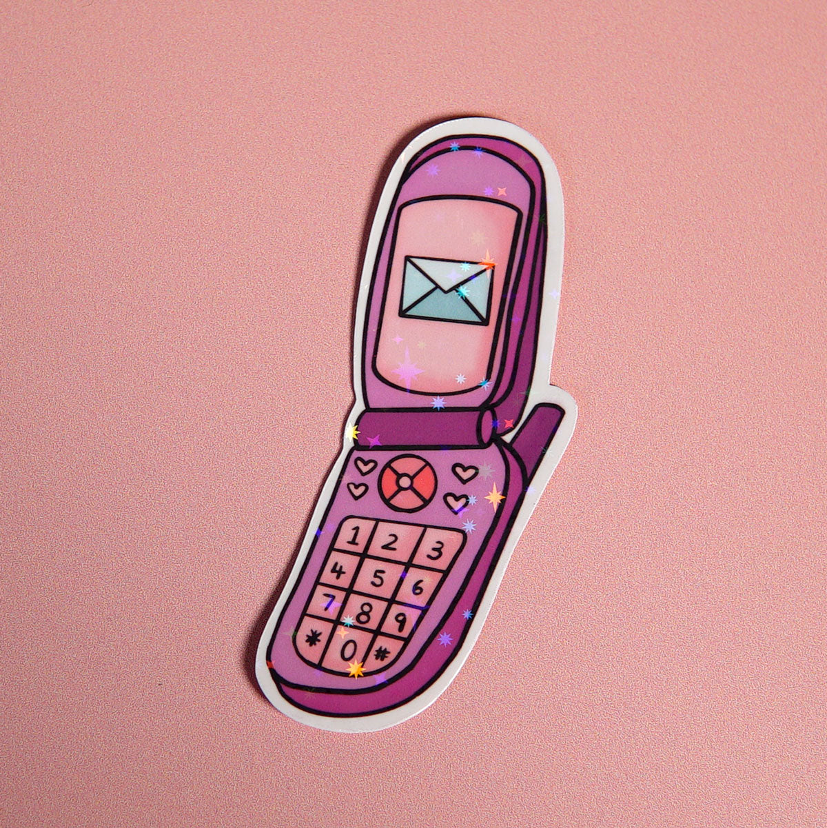 Call me! Beep Me! 90’s Cellphone Sticker