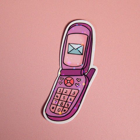  Call me! Beep Me! 90’s Cellphone Sticker Cheeky Peach Designs Sticker art-noise.myshopify.com call-me-beep-me-90-s-cellphone-sticker