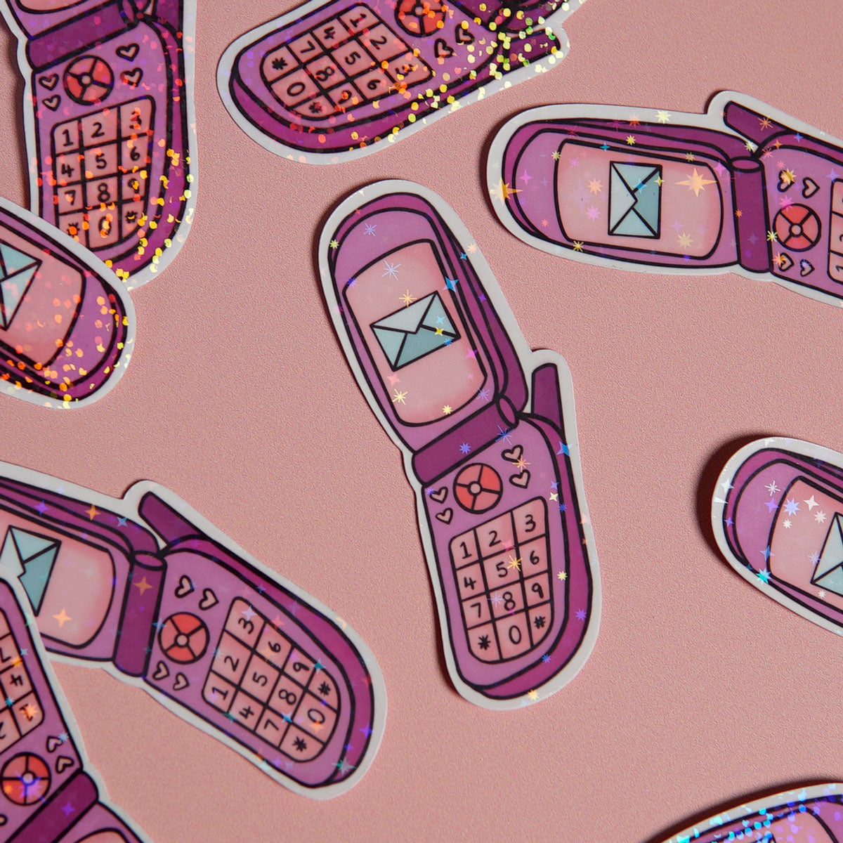 Call me! Beep Me! 90’s Cellphone Sticker