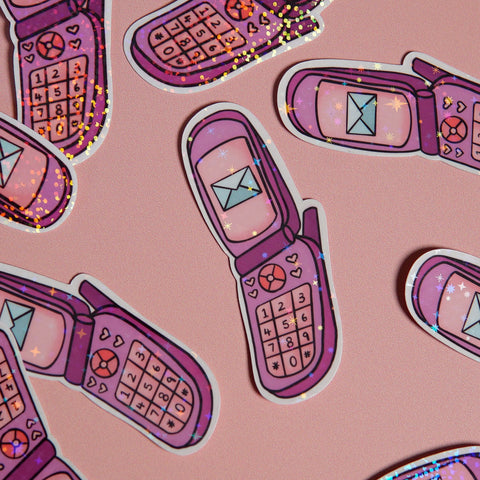 Call me! Beep Me! 90’s Cellphone Sticker