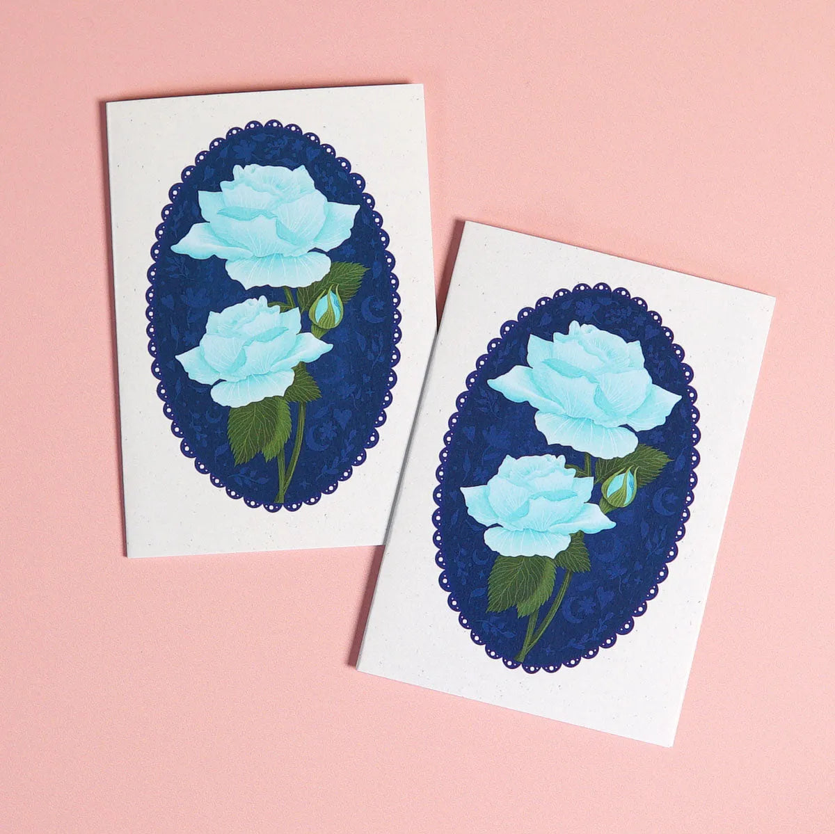  Bloom in Blue | Floral Mini Greeting Card Cheeky Peach Designs Cards art-noise.myshopify.com bloom-in-blue-floral-mini-greeting-card