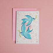  Feathered Friends | Sparrow Bird Mini Greeting Card Cheeky Peach Designs Cards art-noise.myshopify.com feathered-friends-sparrow-bird-mini-greeting-card