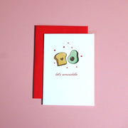 Let's Avocuddle Mini Greeting Card