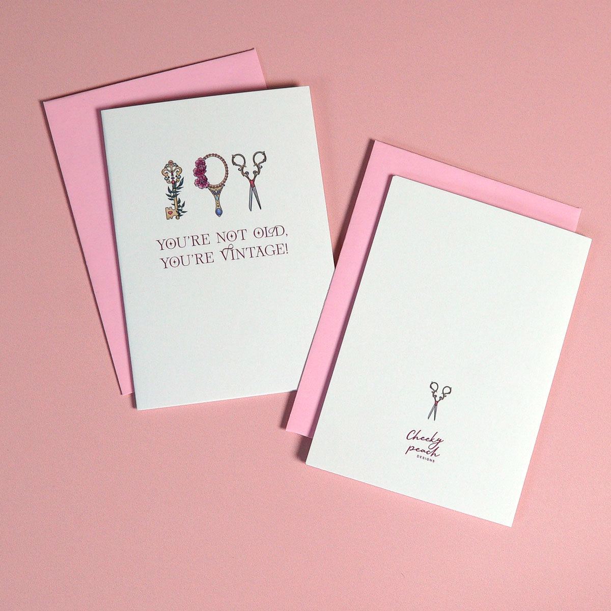 You're Not Old, You're Vintage Mini Birthday Greeting Card