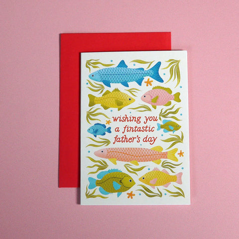  Fintastic Father's Day | Father's Day | Mini Greeting Card Cheeky Peach Designs Cards art-noise.myshopify.com fintastic-fathers-day-fathers-day-mini-greeting-card