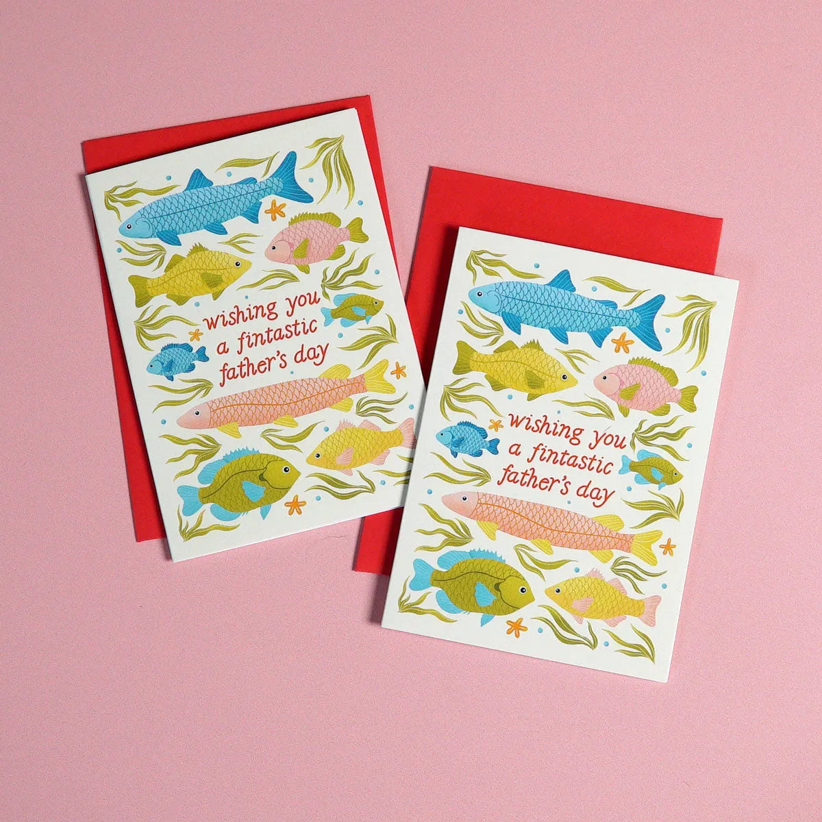  Fintastic Father's Day | Father's Day | Mini Greeting Card Cheeky Peach Designs Cards art-noise.myshopify.com fintastic-fathers-day-fathers-day-mini-greeting-card