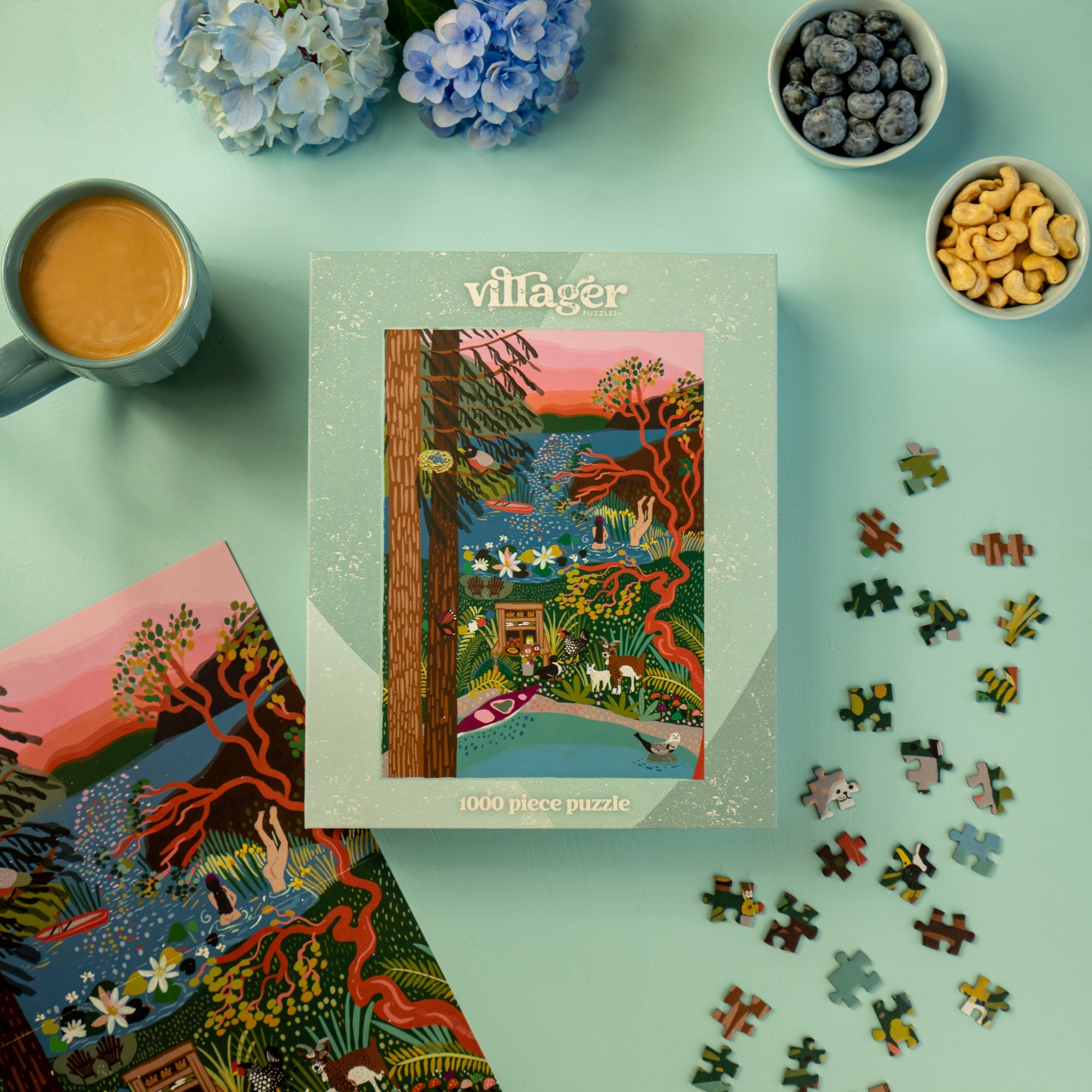 Salt Spring Island Swim | 1000-Piece Puzzle for Adults | Designed in Canada by Anja Jane