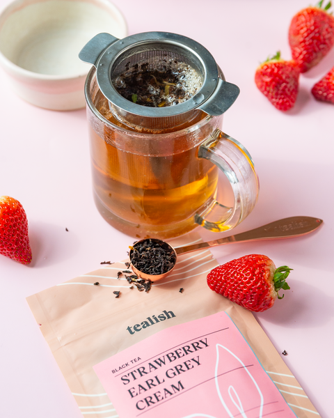Strawberry Earl Grey Cream Tealish Black Tea art-noise.myshopify.com strawberry-earl-grey-cream