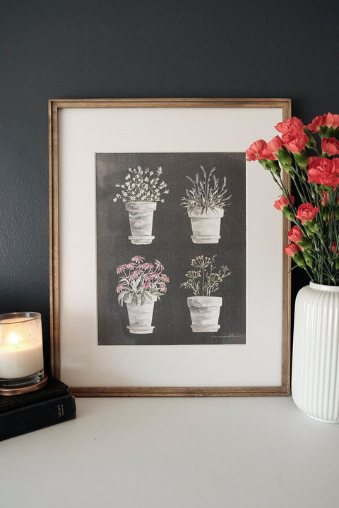 Potted Herb Chart Emma Allen Design Studio Print art-noise.myshopify.com potted-herb-chart