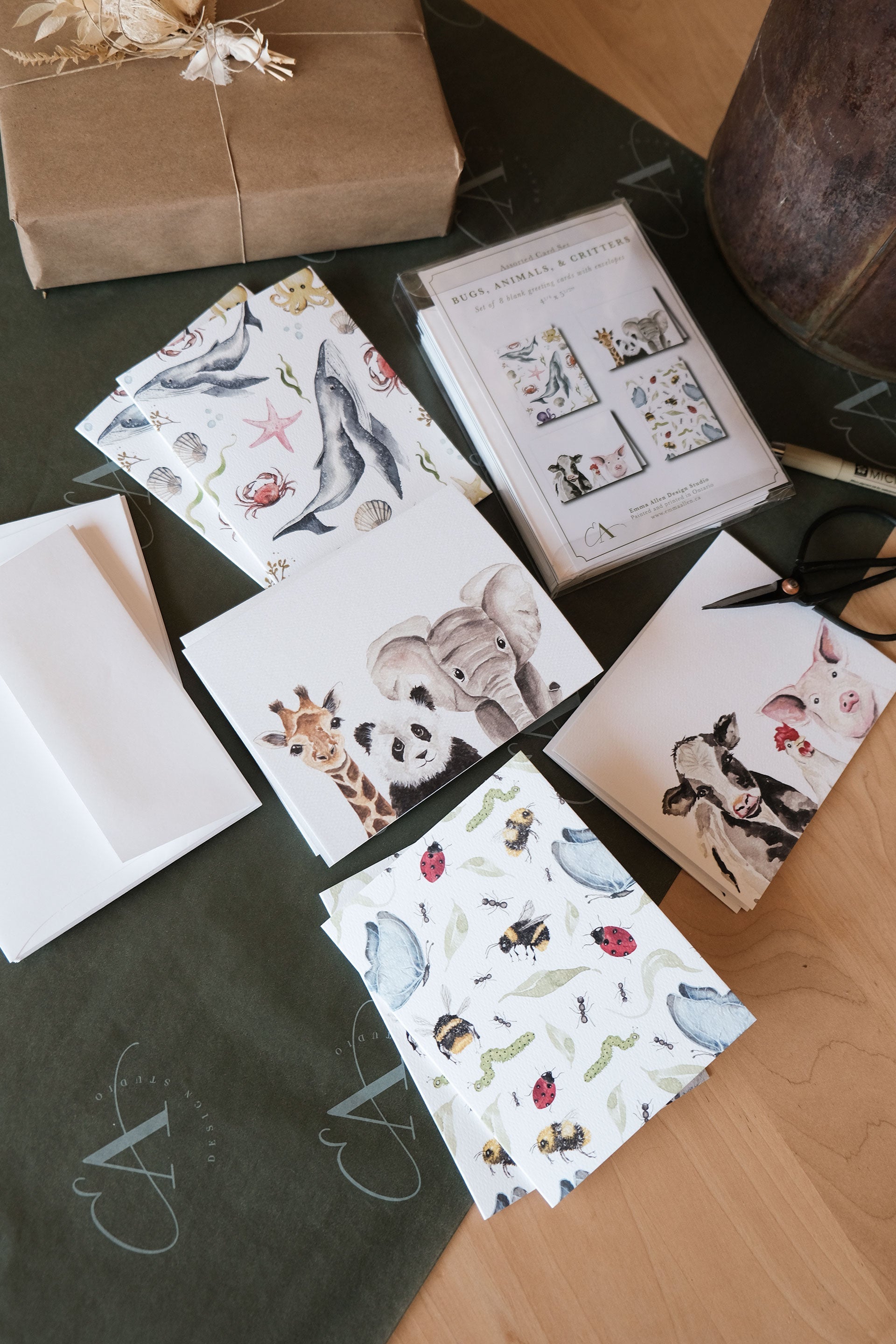 Bugs, Animals, & Critters - Assorted Card Set