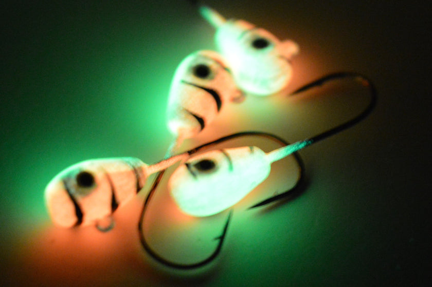 🍁Big Sky Deluxe KnockOut 1/4oz Glow Jigs 4/pack