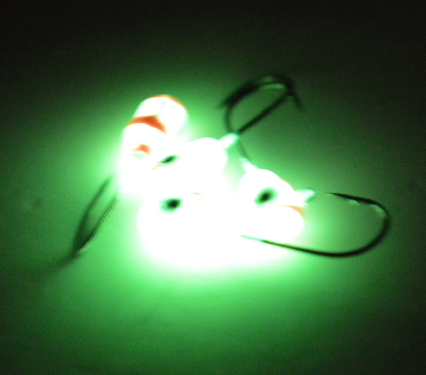 🍁Big Sky Deluxe KnockOut 1/4oz Glow Jigs 4/pack