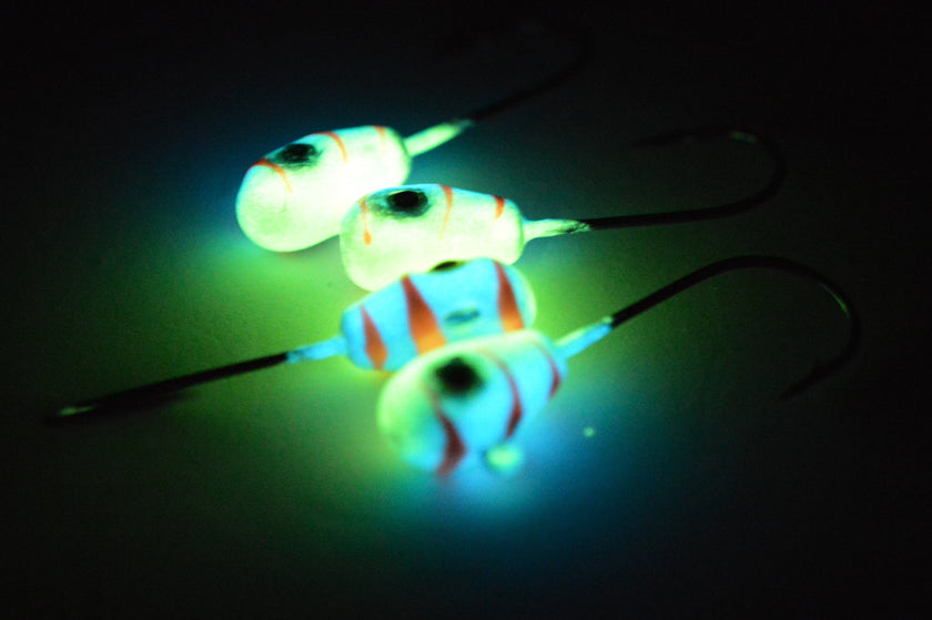 🍁Big Sky Deluxe KnockOut 1/4oz Glow Jigs 4/pack