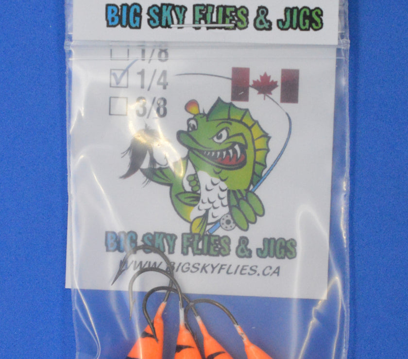 🍁Big Sky Kaleidoscope 1/4oz Glow Jigs 4/pack