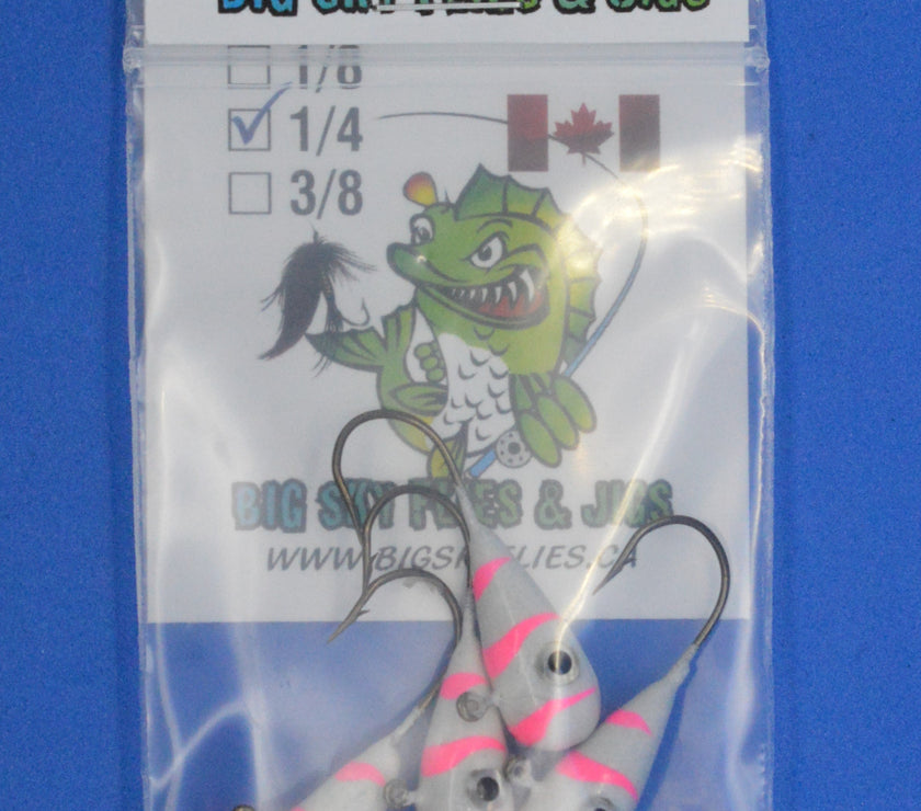 🍁Big Sky Kaleidoscope 1/4oz Glow Jigs 4/pack