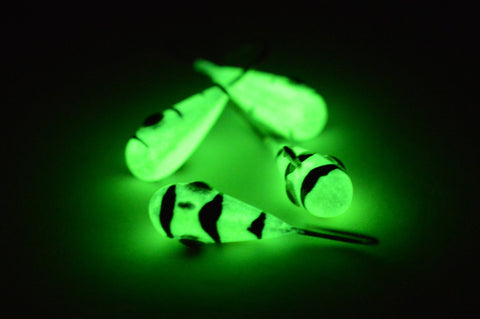 🍁Big Sky Kaleidoscope 1/4oz Glow Jigs 4/pack Stony Tackle Shack Fishing Hooks art-noise.myshopify.com big-sky-kaleidoscope-1-4oz-glow-jigs-4-pack-2