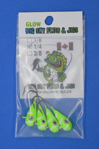 🍁Big Sky Kaleidoscope 1/4oz Glow Jigs 4/pack
