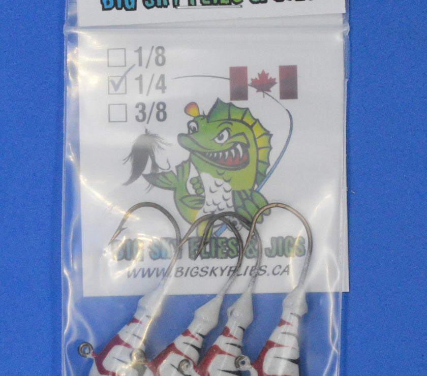 🍁Big Sky Deluxe Ultra Minnow 1/4oz Jigs 4/pack
