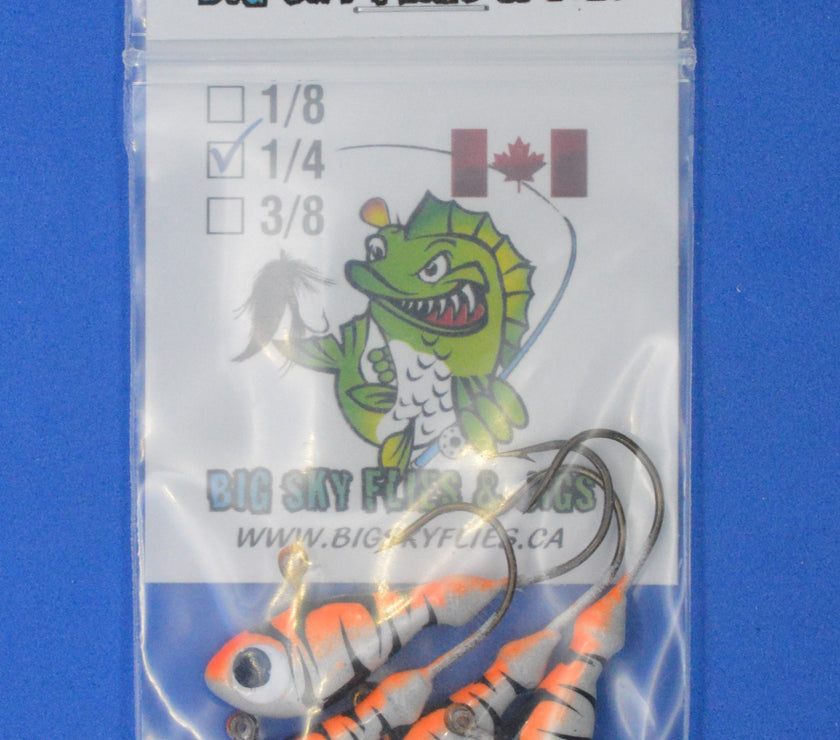 🍁Big Sky Deluxe Ultra Minnow 1/4oz Jigs 4/pack