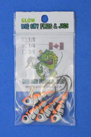🍁Big Sky Deluxe Ultra Minnow 1/4oz Jigs 4/pack Stony Tackle Shack Fishing Hooks art-noise.myshopify.com big-sky-deluxe-ultra-minnow-1-4oz-jigs-4-pack-2
