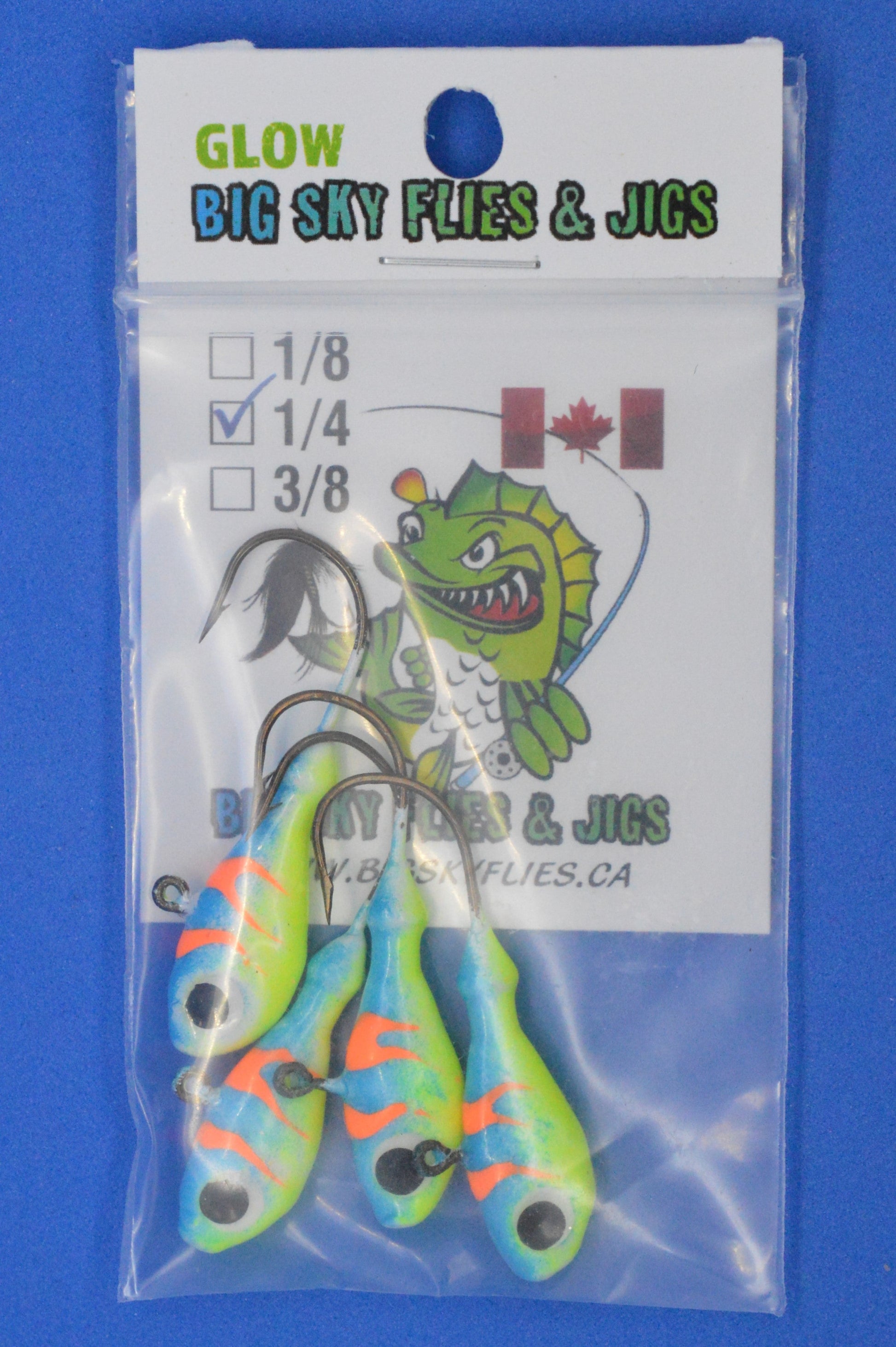 🍁Big Sky Deluxe Ultra Minnow 1/4oz Jigs 4/pack Stony Tackle Shack Fishing Hooks art-noise.myshopify.com big-sky-deluxe-ultra-minnow-1-4oz-jigs-4-pack-2