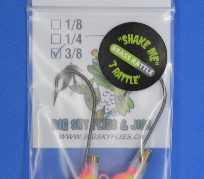 🍁Big Sky Rock & Roll Rattle Jigs Glow 3/8oz 2/pack