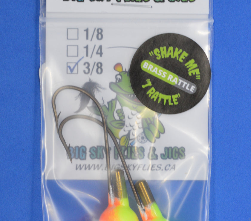 🍁Big Sky Rock & Roll Rattle Jigs Glow 3/8oz 2/pack