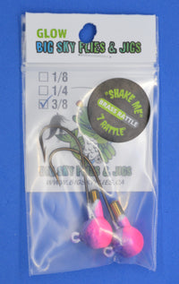 🍁Big Sky Rock & Roll Rattle Jigs Glow 3/8oz 2/pack