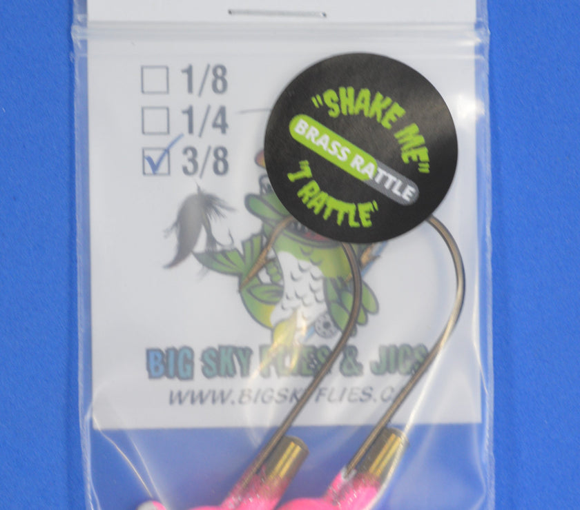 🍁Big Sky Rock & Roll Rattle Jigs Glow 3/8oz 2/pack