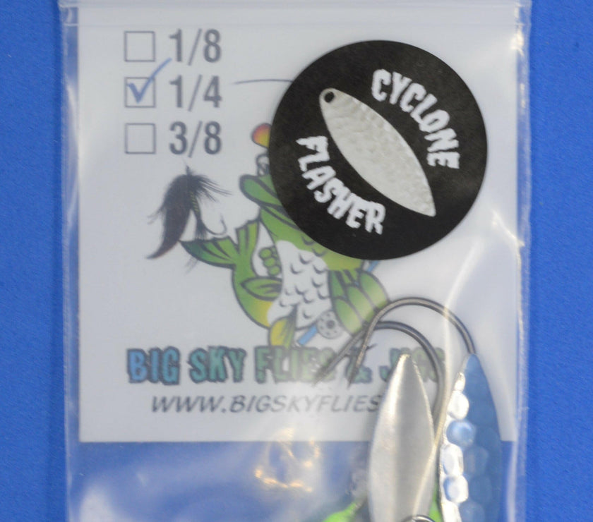 🍁Big Sky Deluxe Cyclone Glow Jigs 1/4oz 2/pack