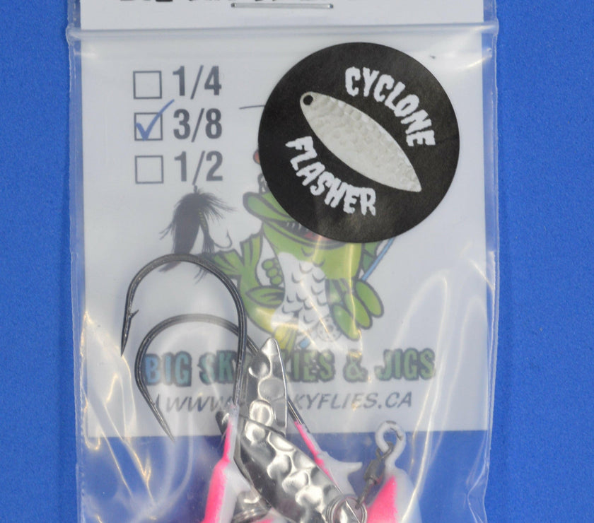🍁Big Sky Cyclone Flasher Jigs 3/8oz 2/pack (Non-Glowing)