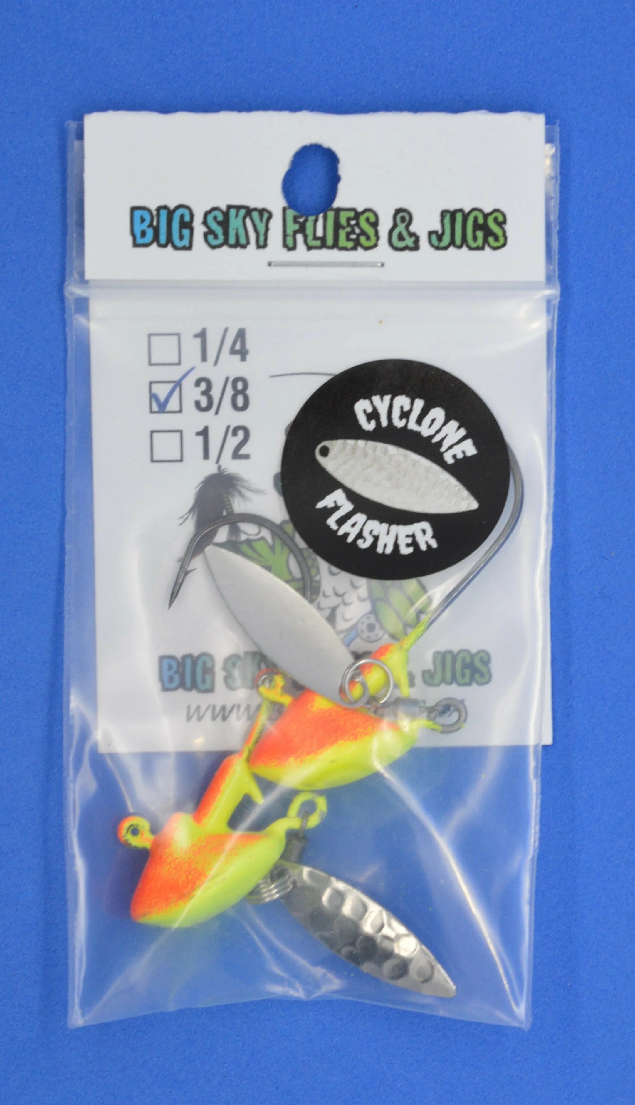  🍁Big Sky Cyclone Flasher Jigs 3/8oz 2/pack (Non-Glowing) Stony Tackle Shack Fishing Hooks art-noise.myshopify.com big-sky-cyclone-flasher-jigs-3-8oz-2-pack-non-glowing-1