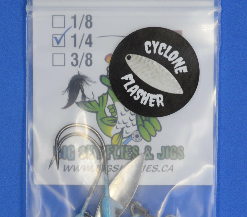 🍁Big Sky Deluxe Cyclone Glow Jigs 1/4oz 2/pack