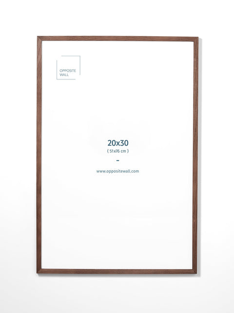Dark Oak Frame, 20x30 in | 51x76 cm Opposite Wall Frame art-noise.myshopify.com dark-oak-frame-20x30-in-51x76-cm