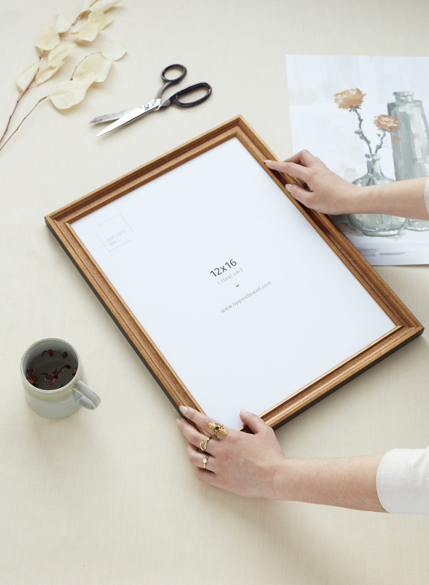 Darla Vintage Frame, 18x24 in | 46x61 cm Opposite Wall Frame art-noise.myshopify.com darla-vintage-frame-18x24-in-46x61-cm