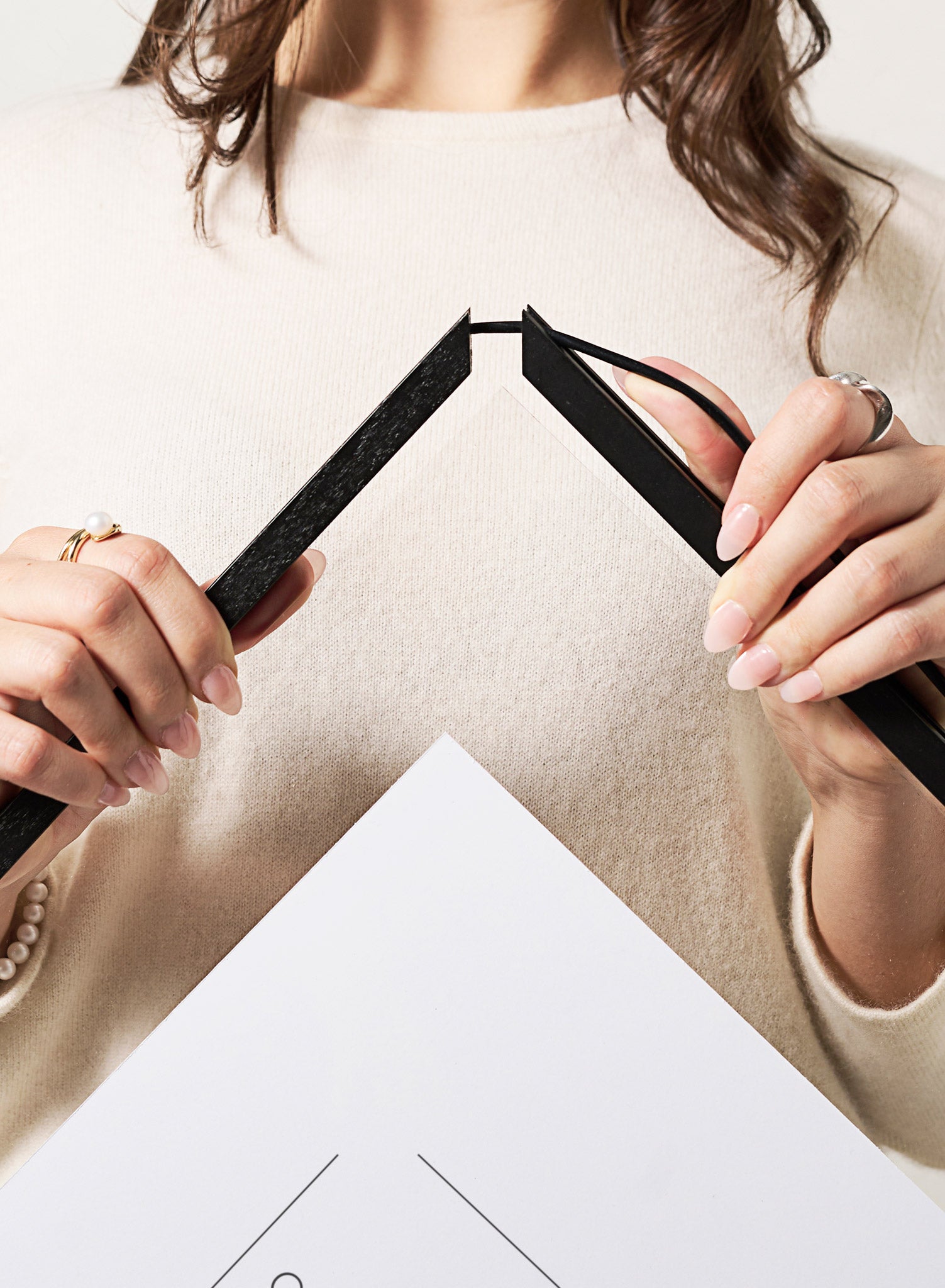 Floating Black Oak Frame, 12x16 in | 31x41 cm Opposite Wall Frame art-noise.myshopify.com floating-black-oak-frame-12x16-in-31x41-cm